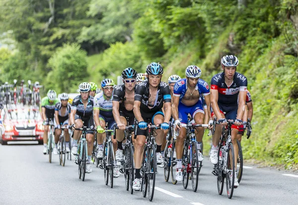 Peloton na Col du Tourmalet - Tour de France 2014 — Stock fotografie