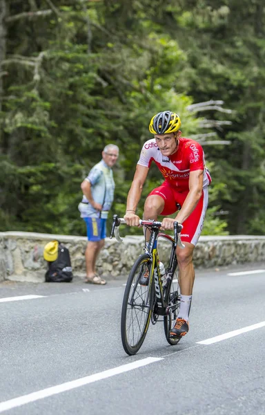 Adrien Petit on Col du Tourmalet - Tour de France 2014 — Fotografie, imagine de stoc