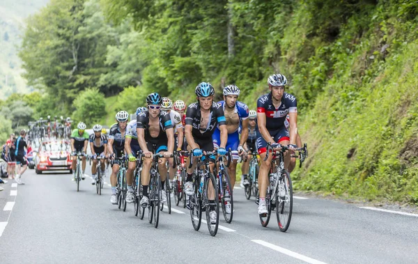 Il Peloton sul Col du Tourmalet - Tour de France 2014 — Foto Stock