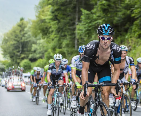 Bernhard Eisel na Col du Tourmalet - Tour de France 2014 — Zdjęcie stockowe