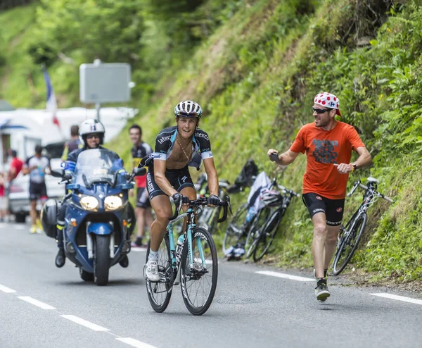 Col du Tourmalet üzerine Mateo Trentin - 2014 Fransa Turu