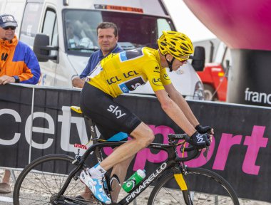 Yellow Jersey on Mont Ventoux - Tour de France 2013 clipart
