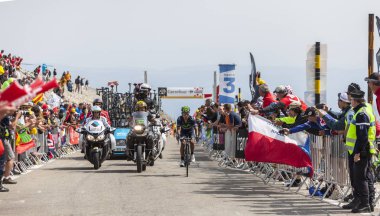 Nairo Quintana on Mont Ventoux - Tour de France 2013 clipart