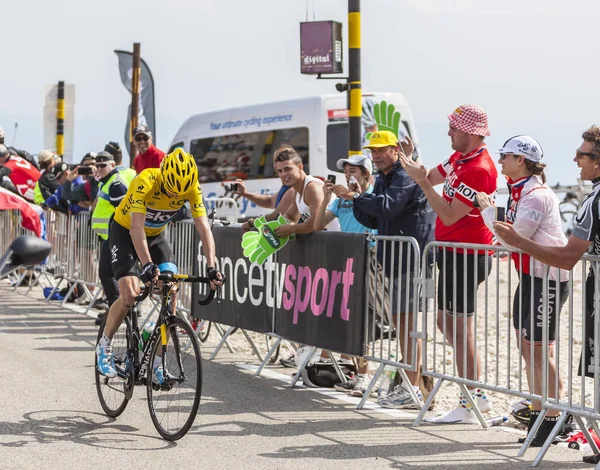 Žlutý Jersey na Mont Ventoux - Tour de France 2013 — Stock fotografie