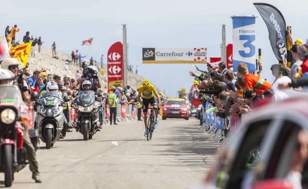 Yellow Jersey on Mont Ventoux - Tour de France 2013 — Stock Photo, Image