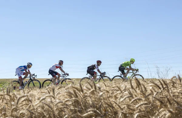De afgescheiden in de vlakte - Tour de France 2016 — Stockfoto