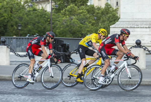 Κίτρινη φανέλα στο Παρίσι - Tour de France 2016 — Φωτογραφία Αρχείου