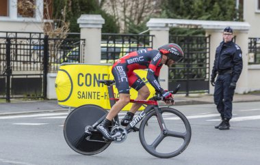 Bisikletçi Danilo Wyss - Paris-Nice 2016