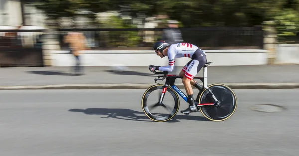 De fietser Georg Preidler - Parijs-Nice 2016 — Stockfoto