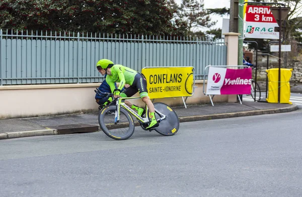 Cyklista Pierre Rolland - Paříž Nice 2016 — Stock fotografie