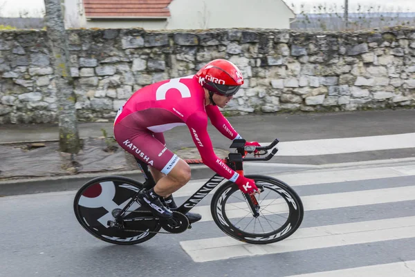 De fietser Alexander Kristoff - Parijs-Nice 2016 — Stockfoto