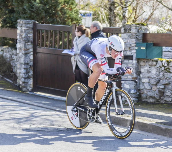 O ciclista Edward Theuns - Paris-Nice 2016 — Fotografia de Stock