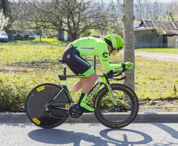 Bisikletçi Matti Breschel - Paris-Nice 2016 — Stok fotoğraf