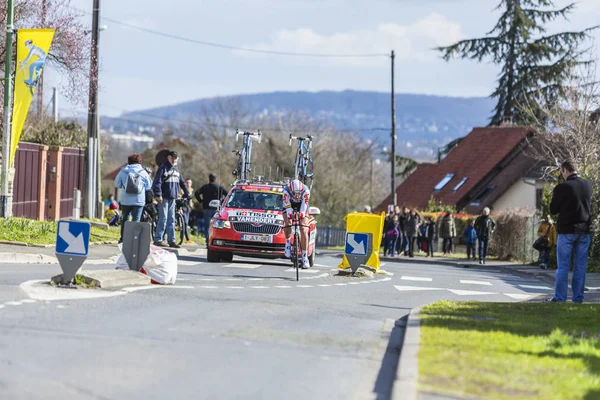 Jelle Vanendert cyklista - Paříž Nice 2016 — Stock fotografie