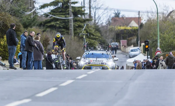 Le cycliste Alexandre Pichot - Paris-Nice 2016 — Photo