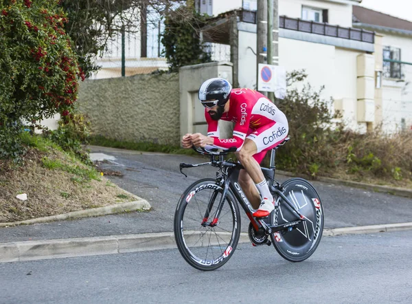 De fietser Geoffrey Soupe - Parijs-Nice 2016 — Stockfoto
