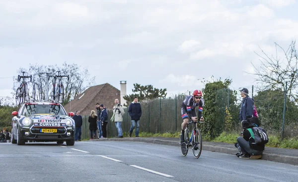 The Cyclist Roy Curvers - Paris-Nice 2016 — Stock Photo, Image