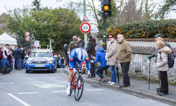 The Cyclist Daniel Hoelgaard - Paris-Nice 2016 — Stock Photo, Image