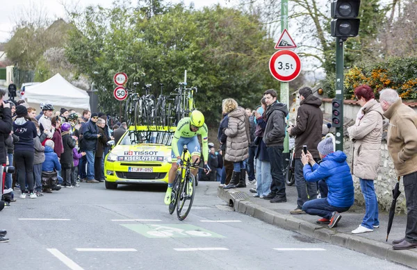 O ciclista Robert Kiserlovski - Paris-Nice 2016 — Fotografia de Stock