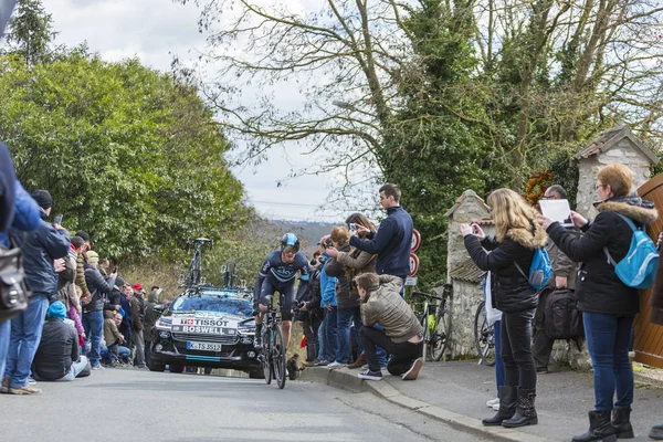 The Cyclist Ian Boswell - Paris-Nice 2016 — Stock Photo, Image