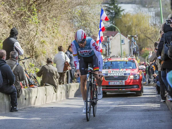 The Cyclist Adam Hansen - Paris-Nice 2016 — Stock Photo, Image