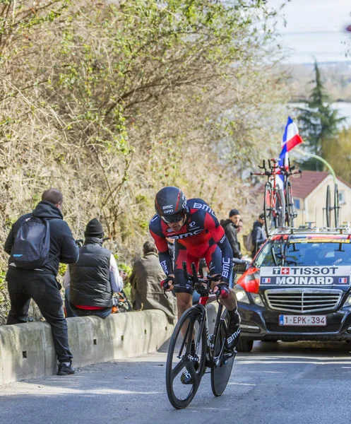 O ciclista Amael Moinard - Paris-Nice 2016 — Fotografia de Stock