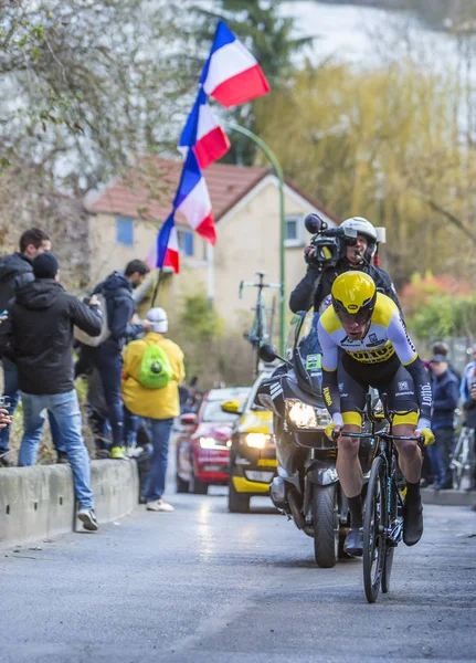 O ciclista Bram Tankink - Paris-Nice 2016 — Fotografia de Stock