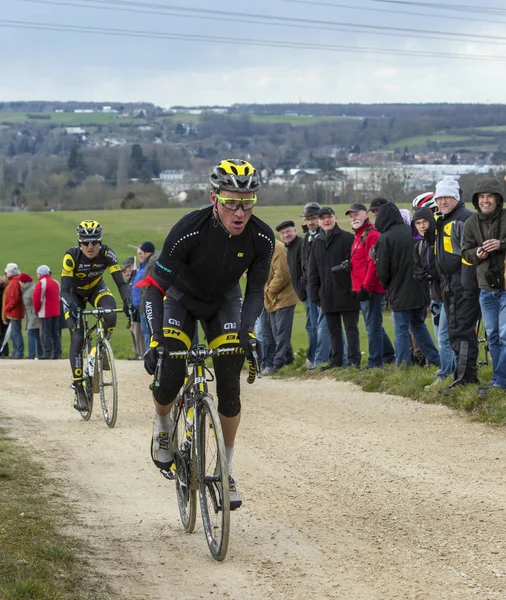 Den cyklisten Thomas Voeckler - Paris-Nice 2016 — Stockfoto