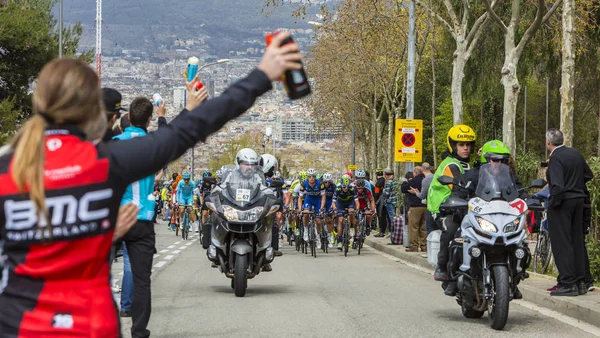The Peloton in Barcelona - Tour de Catalunya 2016 — Stock Photo, Image