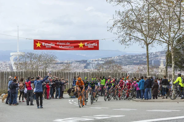 The Peloton in Barcelona - Tour de Catalunya 2016 — Stock Photo, Image