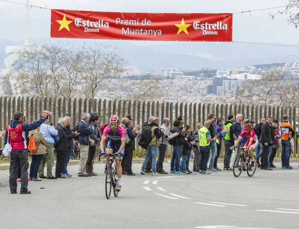 Der radfahrer davide cimolai - tour de catalunya 2016 — Stockfoto