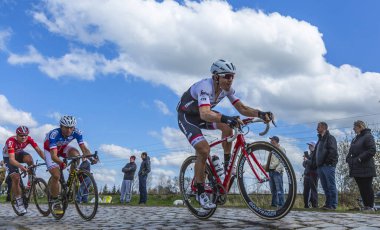 The Cyclist Markel Irizar Aranburu - Paris Roubaix 2016 clipart