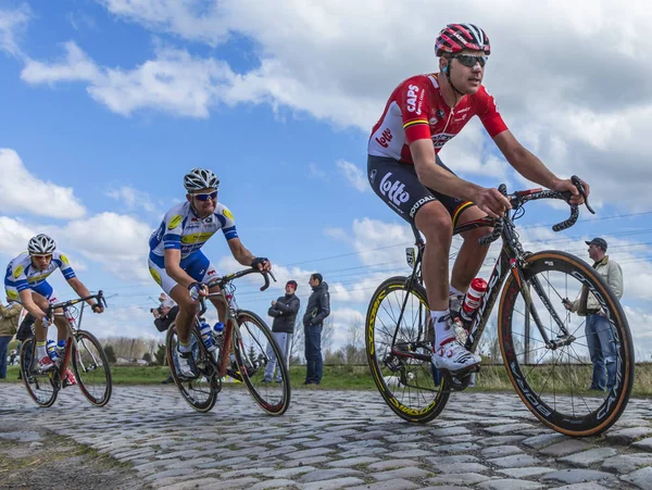 A kerékpáros Frederik Frison - Paris Roubaix 2016 — Stock Fotó