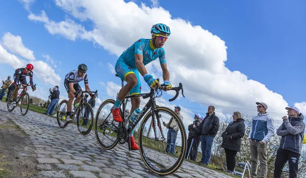 Peloton içinde - Paris Roubaix 2016 — Stok fotoğraf