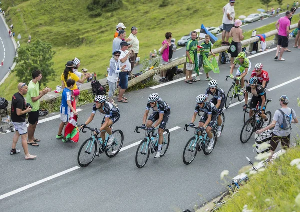 チーム オメガ Pharmaquick-ステップ - ツアー ・ ド ・ フランス 2014 — ストック写真