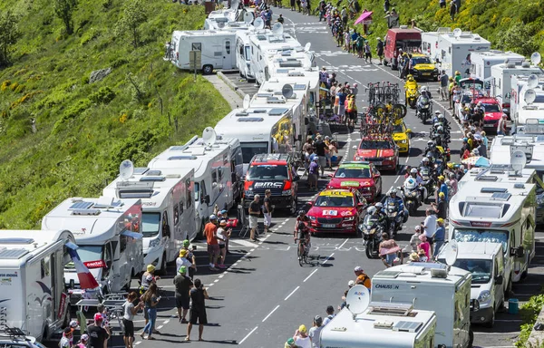 Breakaway i bergen - Tour de France 2016 — Stockfoto