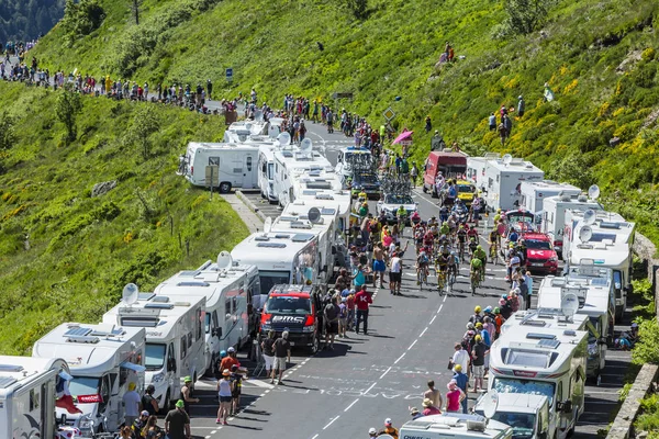 Dağlarda - Tour de France 2016 Peloton — Stok fotoğraf