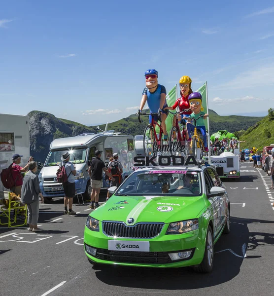 La familia Skoda - Tour de France 2016 — Foto de Stock