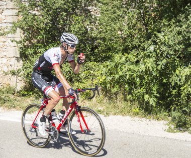 Bisikletçi Frank Schleck Mont Ventoux - Fransa Bisiklet Turu 2016 üzerinde
