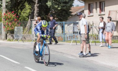 The Cyclist Guillaume Martin - Criterium du Dauphine 2017 clipart