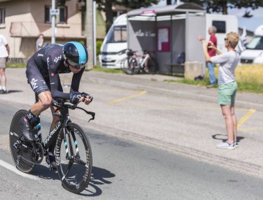 Bisikletçi Christopher Froome - kriter du Dauphine 2017