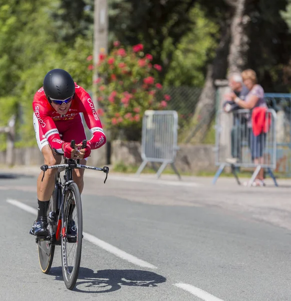 El ciclista Julien Simon - Criterium du Dauphine 2017 —  Fotos de Stock