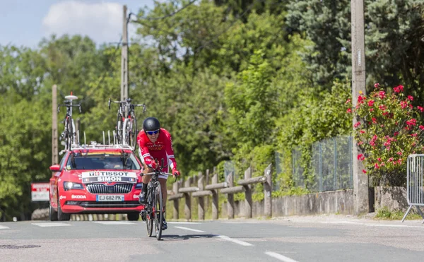 El ciclista Julien Simon - Criterium du Dauphine 2017 —  Fotos de Stock