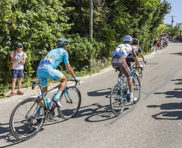 Group of Cyclists on Mont Ventoux - Tour de France 2016 — Stock Photo, Image