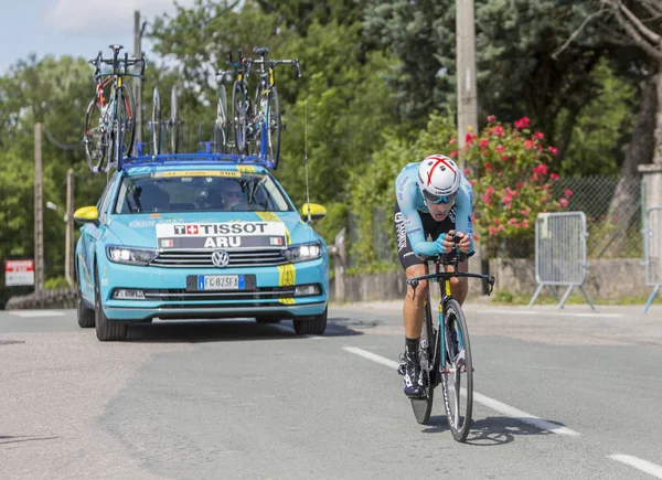 O ciclista Fabio Aru - Critério du Dauphine 2017 — Fotografia de Stock