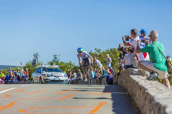 Adam Yates, individuální časovka - Tour de France 2016 — Stock fotografie