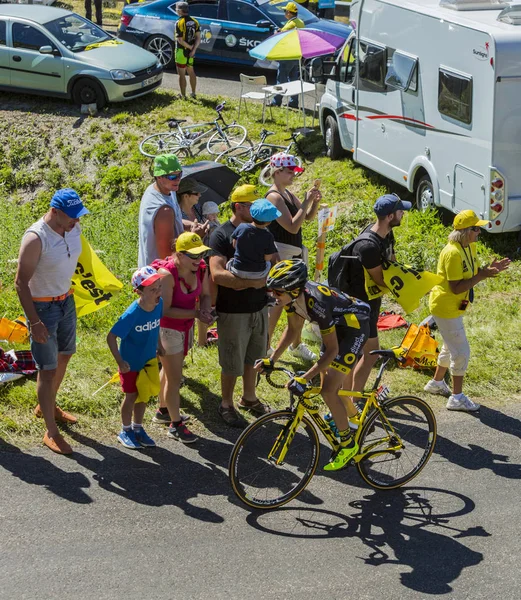 Cyklista Romain Sicard - Tour de France 2016 — Stock fotografie