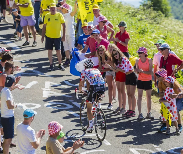 Πόλκα Dot Jersey στα βουνά - Tour de France 2016 — Φωτογραφία Αρχείου