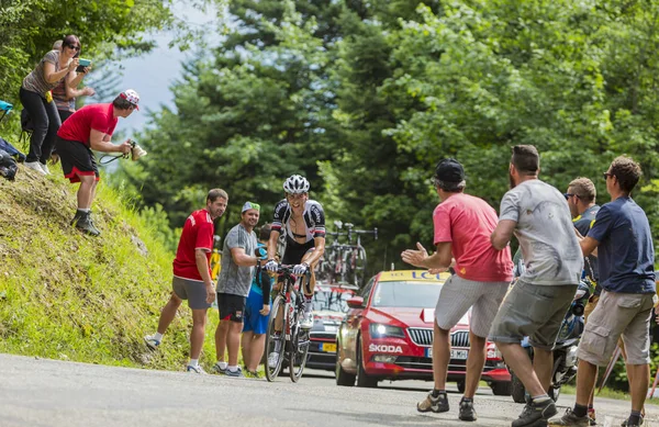 Велогонщик Уоррен Баргуил - Тур де Франс 2017 — стоковое фото