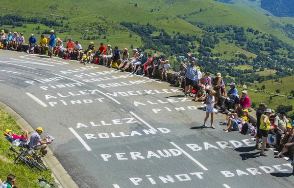 Col de Peyresourde - Fransa Bisiklet Turu 2014 giden yol